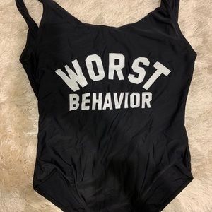 NEW WORST BEHAVIOR one piece. Many sizes & colors